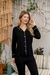 Pijama Analia Negro con vivo nude - Lucy Azevedo Underwear