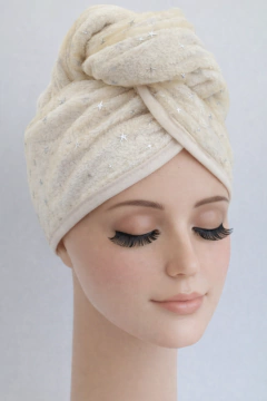 TURBANTE ENSUEÑO NATURAL EN TOALLA DE ALGODÓN