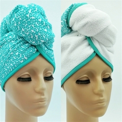 TURBANTE ALGODÓN Y MICROFIBRA REVERSIBLE