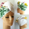 TURBANTE TROPICAL MARINA EN TOALLA DE ALGODÓN