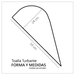 TURBANTE PANDA FUCSIA EN TOALLA DE ALGODÓN - comprar online