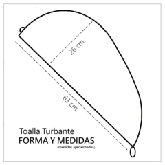 TURBANTE BÁSICO BLANCO EN TOALLA DE ALGODÓN - comprar online