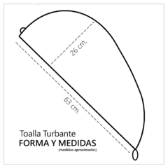 2 TURBANTES BÁSICOS EN TOALLA DE ALGODÓN - comprar online