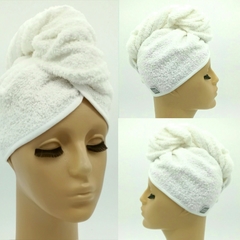 TURBANTE BÁSICO BLANCO EN TOALLA DE ALGODÓN
