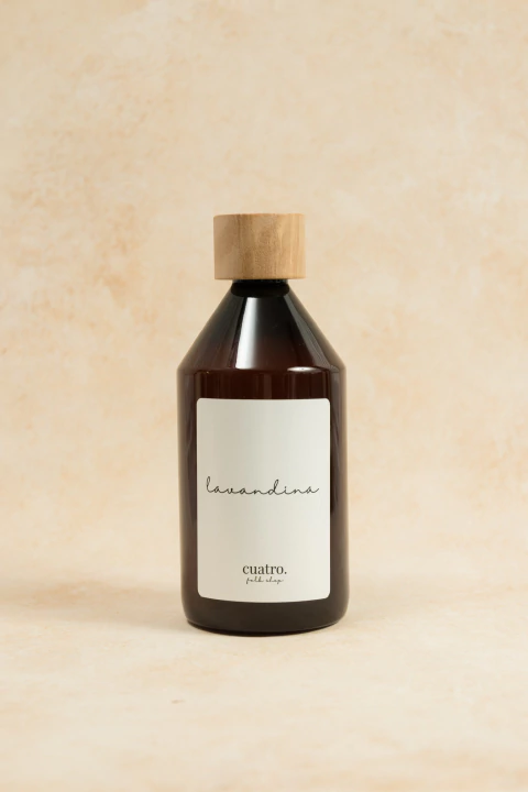 DISPENSER VIDRIO AMBAR & MADERA - comprar online