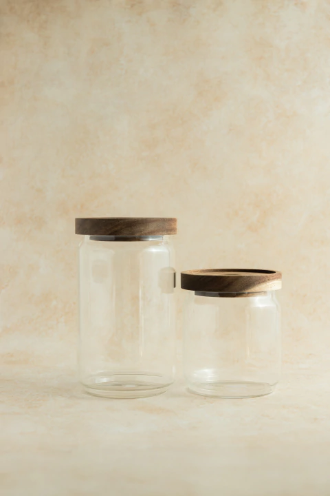 FRASCO VIDRIO & ACACIA CALADO - comprar online