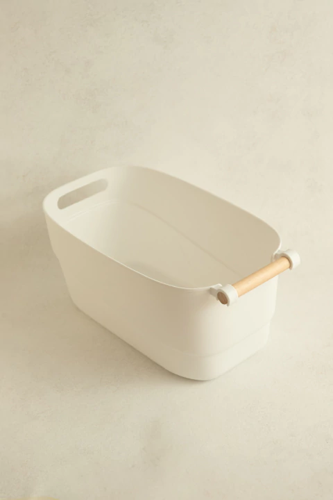 CANASTO BLANCO & BAMBÚ - comprar online