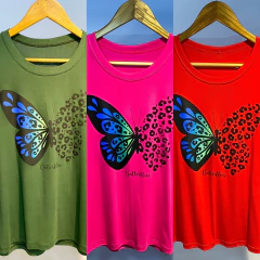 Blusa em Viscolycra com Estampa Modelagem Soltinha