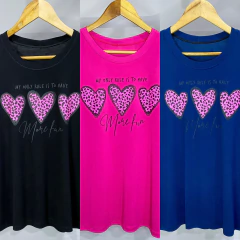 Kit 6 Blusas Soltinhas Desenho Variadas na internet