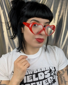 Heart Lens Red
