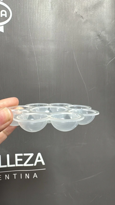 Paleta molde mezcladora mezcla de colores circular de plástico para maquillaje o manicuría uñas nails Deco