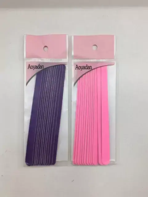 Set kit de limas x 12 uñas nails manicura