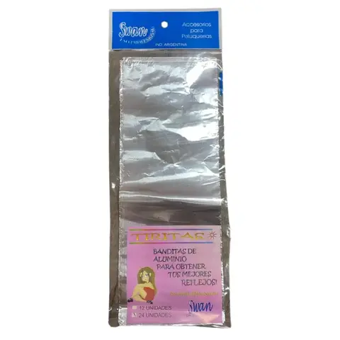 BANDAS TIRITAS DE ALUMINIO PARA REFLEJOS x 12