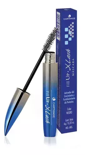 Fill Up X Lash Mascara De Pestañas Carthage Negra Fortalece Color Negro