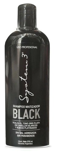 Shampoo matizador black system 3 375ml