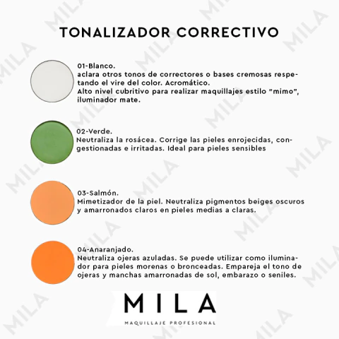MILA Tonalizador Correctivo Art. 1001 Repuesto de 26mm. x 1g - comprar online