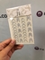 Sticker reflectivo boomerang deco uñas o makeup