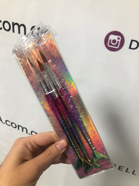 Pinceles cola de pez manicuriax 3