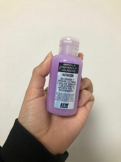 Ampolla pantenol + colageno aym. (hasta 3 aplicaciones) 60ml
