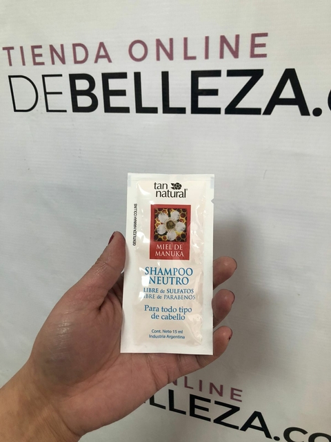 Sachet Shampoo NEUTRO (para todo tipo de cabello) TAN NATURAL 15g.