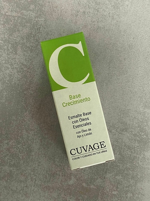 Esmalte Tratamiento Base Crecimiento Oleos Esenciales Cuvage 11ML