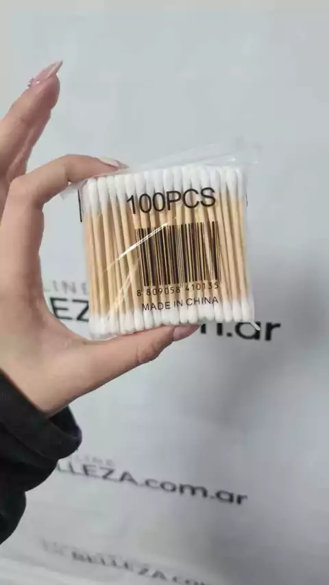 Hisopos madera 100pc