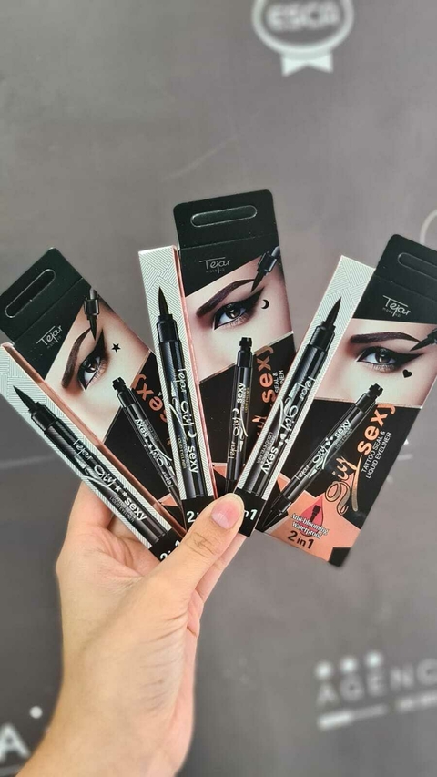 Delineador en fibra tejar con sellito