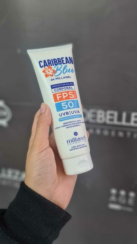 Protector solar corporal en crema Caribbean Blue - FPS50 120 g