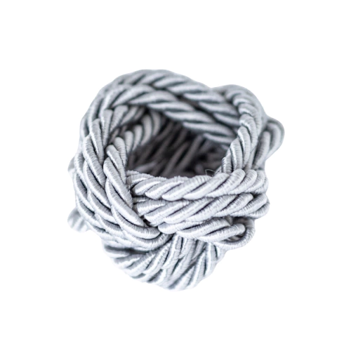 Porta guardanapo tecido nó cinza