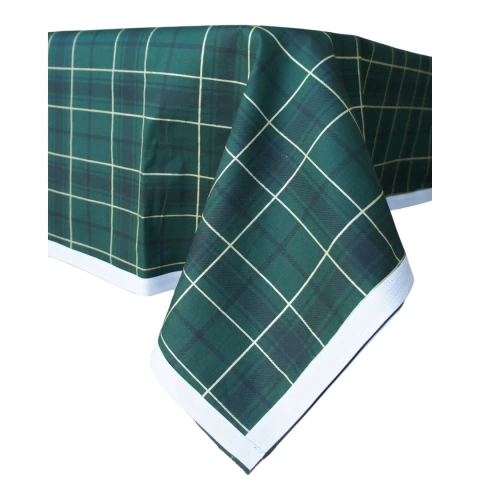 Toalha xadrez verde e dourado - comprar online