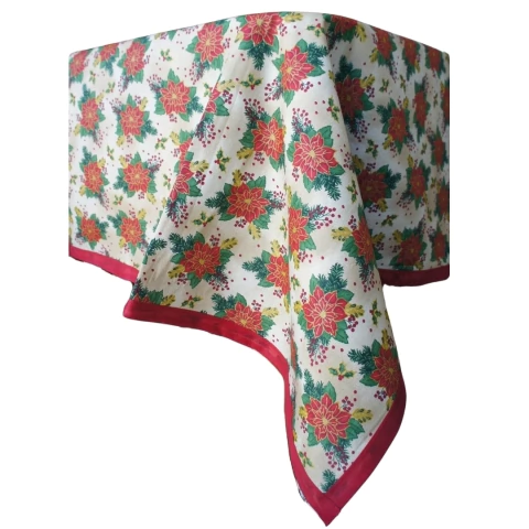 Toalha poinsétia e dourado - comprar online