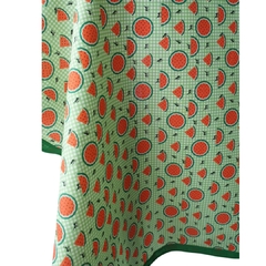 Toalha retangular xadrez melancia 2,20m - comprar online