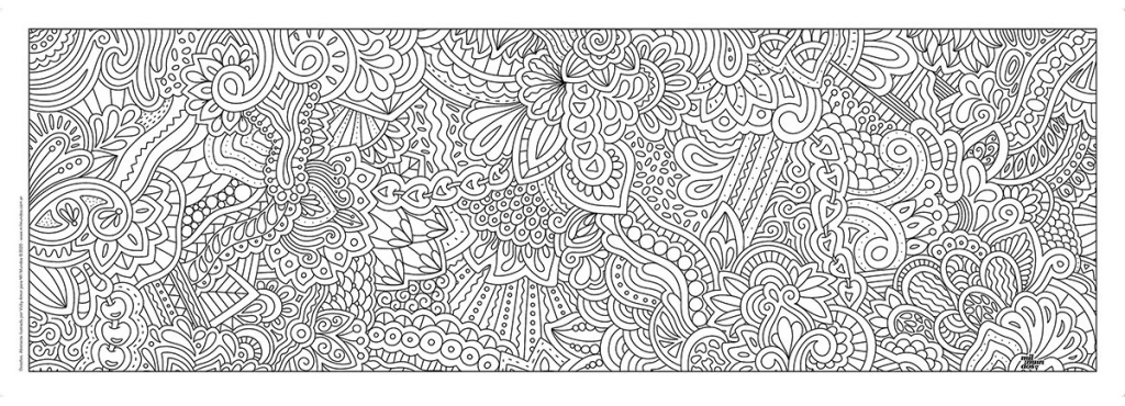 L&aacute;mina abierta de Doodles, 41x118 cm