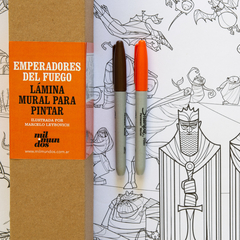 Emperadores del fuego :: Lámina mural