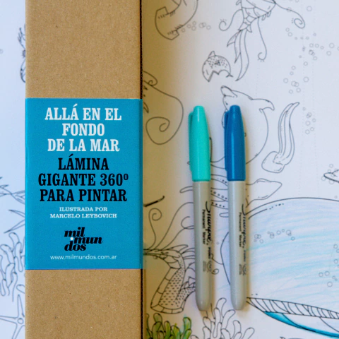 Allá en el fondo de la mar :: Lámina gigante 360°