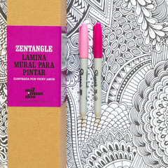 Zentangle :: Lámina mural