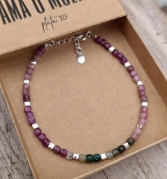 Pulsera cubitos Turmalinas (Plata 925)