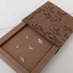 Box 5 aritos miniatura (Plata 925) - comprar online