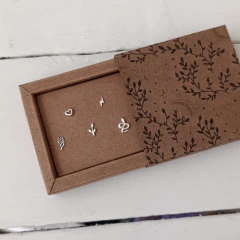 Box 5 aritos miniatura (Plata 925)