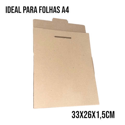 CAIXA DE PAPELÃO 33X26X1,5cm