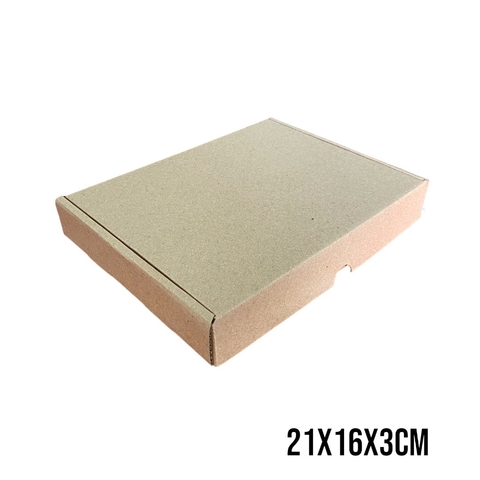 CAIXA DE PAPELÃO 21X16X3cm