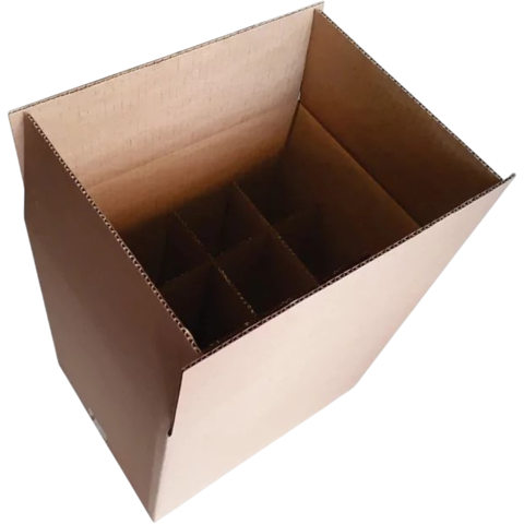 CAIXA DE PAPELÃO P/ 12 GARRAFAS DE CACHAÇAS, VINHOS COM DIVISÓRIAS - COD: TM 31 - comprar online