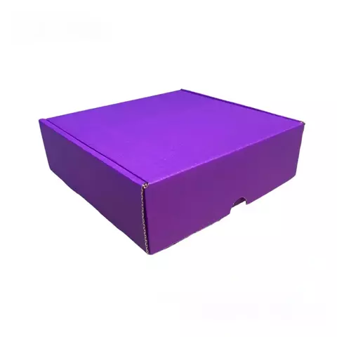 CAIXA DE PAPELÃO 16X16X5cm ROXO - COD: TS 16 - comprar online