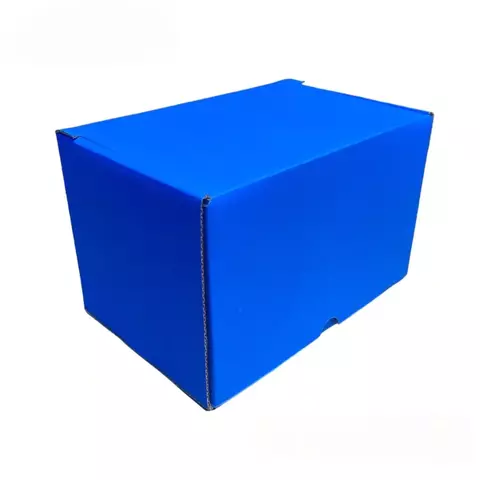CAIXA DE PAPELÃO 20,5X14X13cm AZUL - comprar online