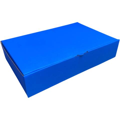 CAIXA DE PAPELÃO 33X21X7cm AZUL - COD: TS 33 - comprar online