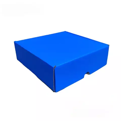 CAIXA DE PAPELÃO 16X16X5cm AZUL - COD: TS 16 - comprar online