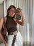 Blusa Costa Nua - marrom na internet