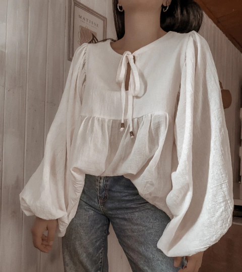 Blusa Filomena | Blanco | Preventa. Se despachará 10 días habiles despues de tu compra.