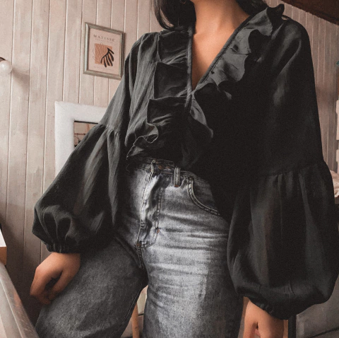 Blusa Nube | negro | Preventa | se despacha 10 días habiles despues de tu compra