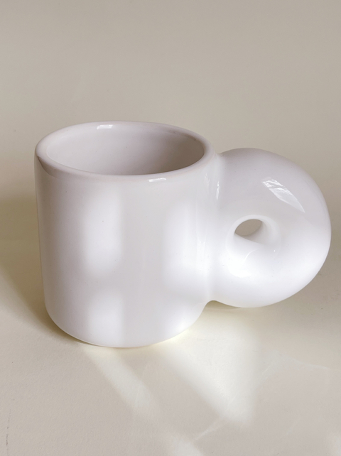 Taza Chunky Blanca Brillante - comprar online